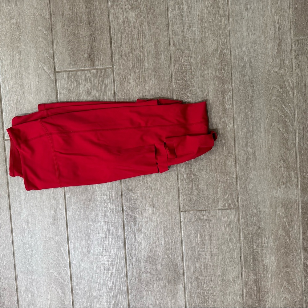 ZYIA Luxe Active Red Leggings